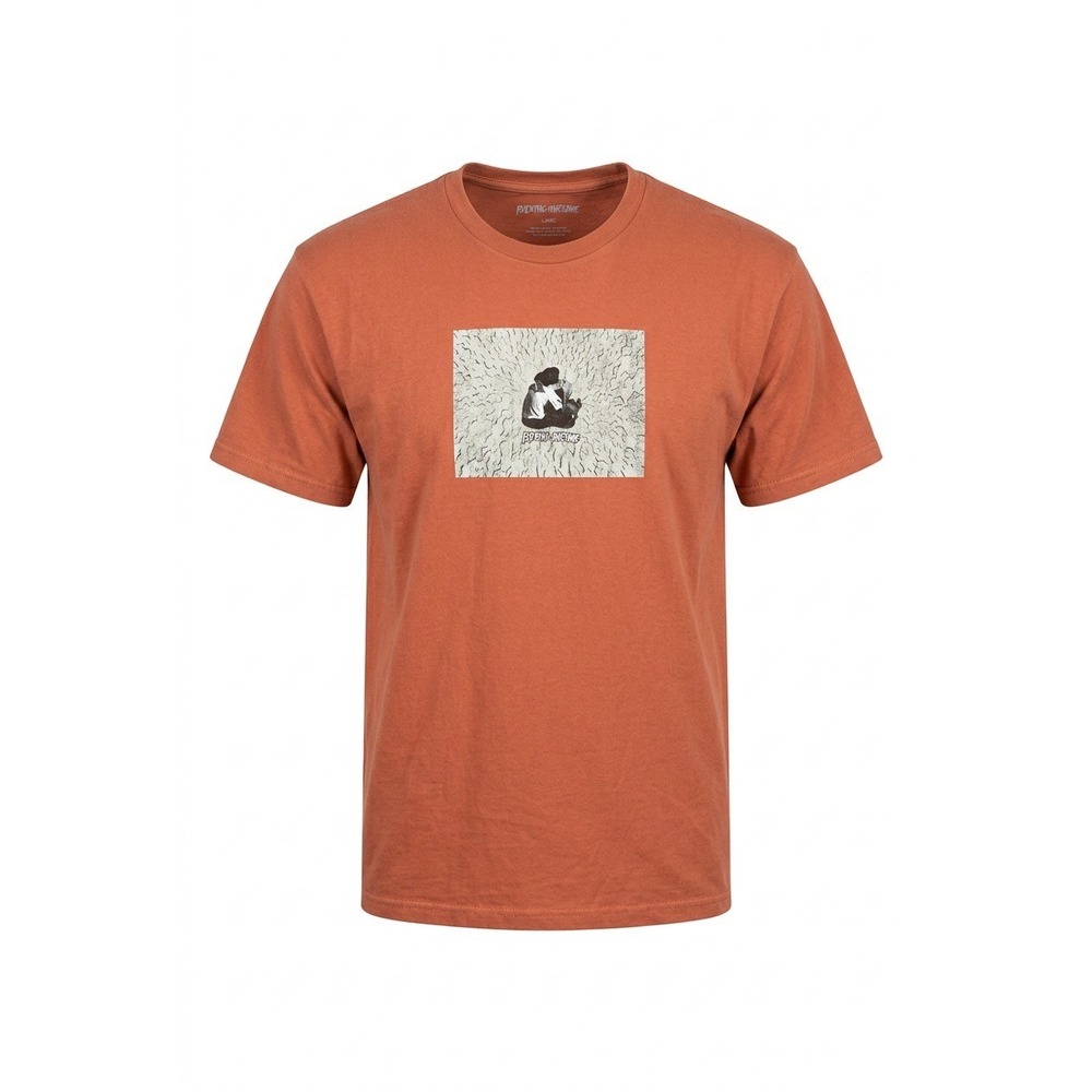 Fucking Awesome Middle of the Earth T-Shirt Mens Large Orange Streetwear Cotton